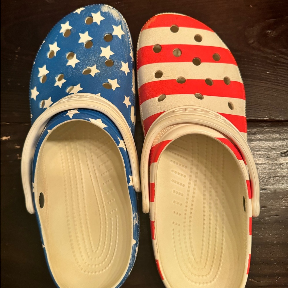 American flag crocs Men’s 12